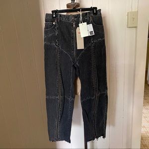vetements zipper jeans